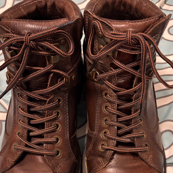 Dr. Martens Dark Brown Men's Leather Boots - Picture 4 of 14